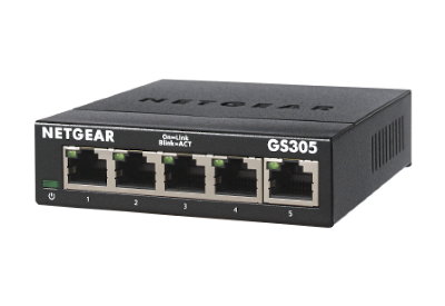 NETGEAR GS305v3 5-Port Gigabit Ethernet Unmanaged Switch — promotional product image