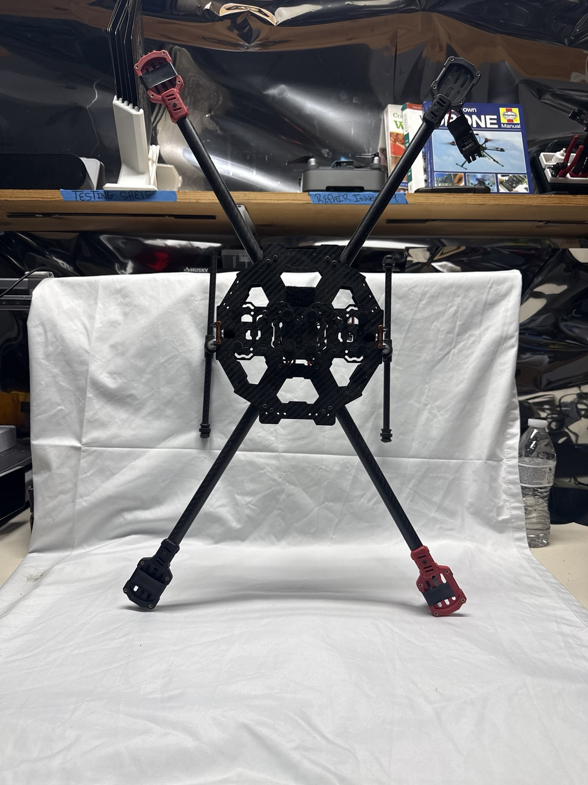 Carbon Fiber Folding 4-Arm Multirotor Drone Frame with PDB Landing Gear Used