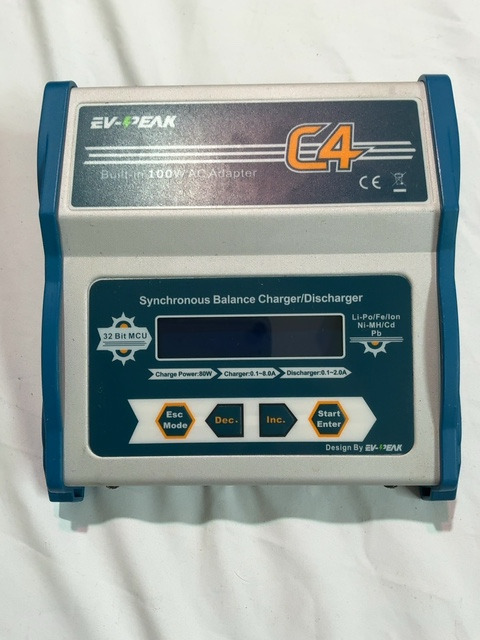 EV-PEAK C4 Synchronous Balance Charger Discharger 80W 8A Built-in AC Adapter — actual PRF item photo 1 of 4