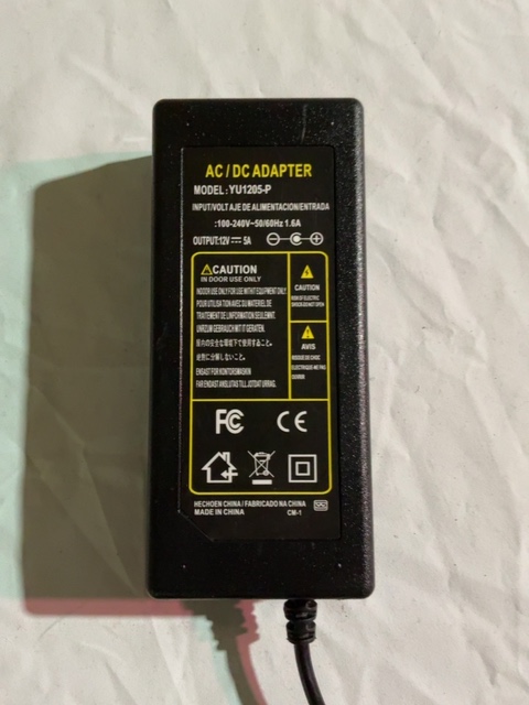 Unbranded YU1205-P AC/DC Adapter