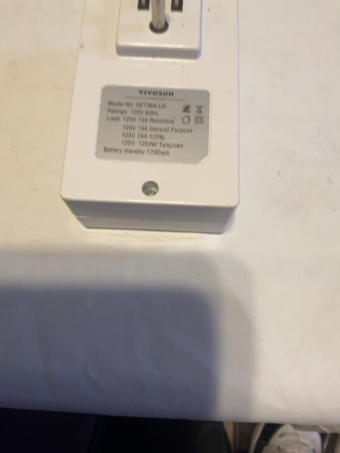 VIVOSUN GE106A-US YIVOSUN power timer — actual PRF item photo 2 of 2
