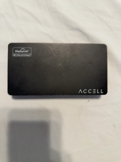 Accell USB 3.0 Docking Station Hub DisplayLink 4K Dual HDMI Ethernet 3x USB