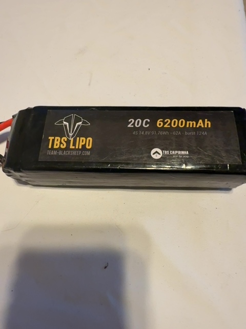 TBS 6200mAh 4S 14.8V 10C LiPo Battery 91.76Wh