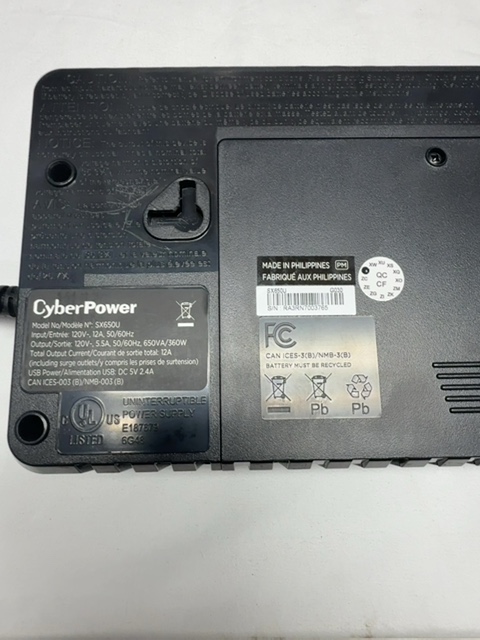 CyberPower SX550U Power Supply / Surge Protector Untested — actual PRF item photo 4 of 4