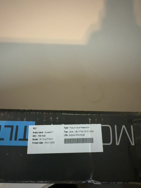 Rocketfish RF-TVMLPT03V3 Tilting TV Wall Mount for 32-90" TVs New Sealed — actual PRF item photo 2 of 2