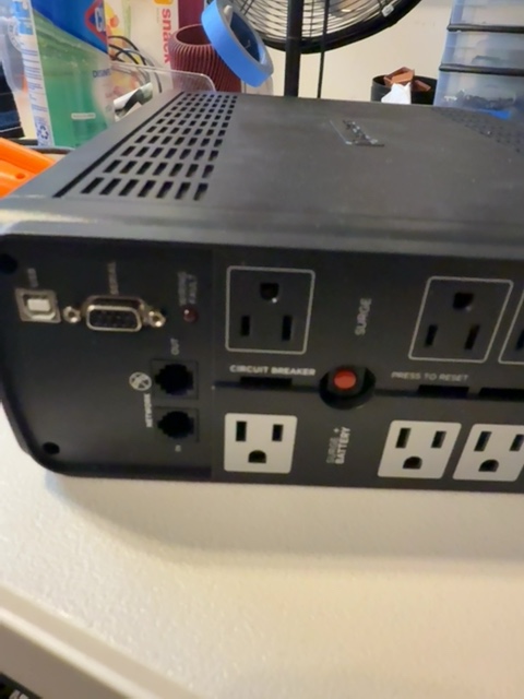 CyberPower GX1500U Sine Wave Battery Backup Open Box — actual PRF item photo 3 of 4