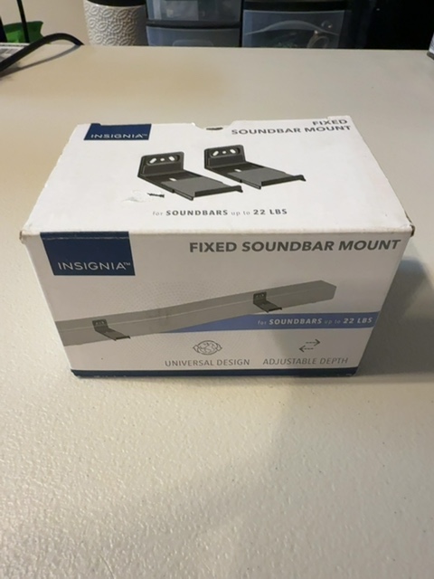 Insignia NS-SBFXB26 Fixed Soundbar Mount New Sealed — actual PRF item photo 2 of 3