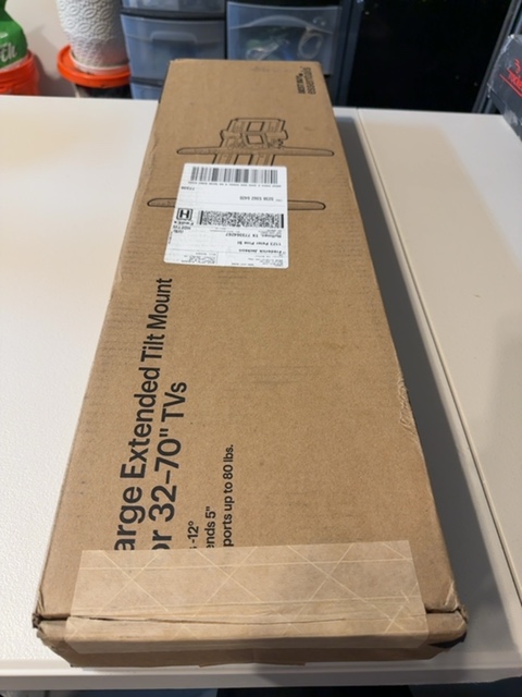 Best Buy Essentials BE-MLET Large Extended Tilt Mount for 32-70" TVs Open Box