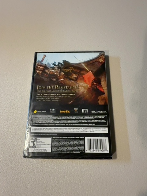 Square Enix Final Fantasy XIV Online: Stormblood PC DVD-ROM New Sealed — actual PRF item photo 2 of 2