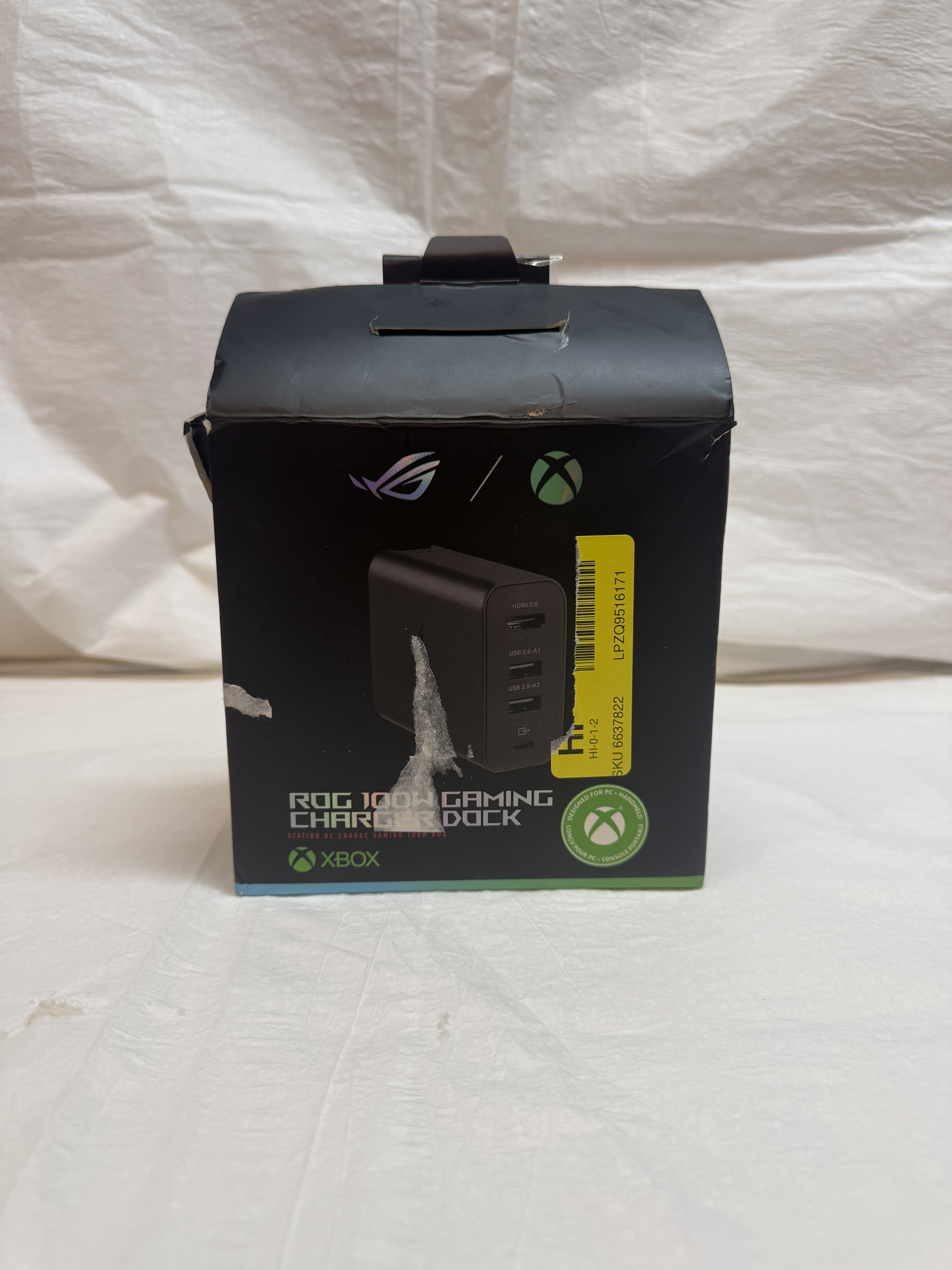 ASUS ROG 100W Gaming Charger Dock AC100-05 BK/US - Open Box — actual PRF item photo 4 of 4