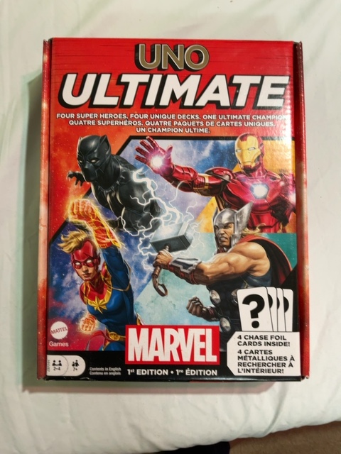 UNO Ultimate Marvel 1st Edition Card Game Mattel New Unopened — actual PRF item photo 1 of 1