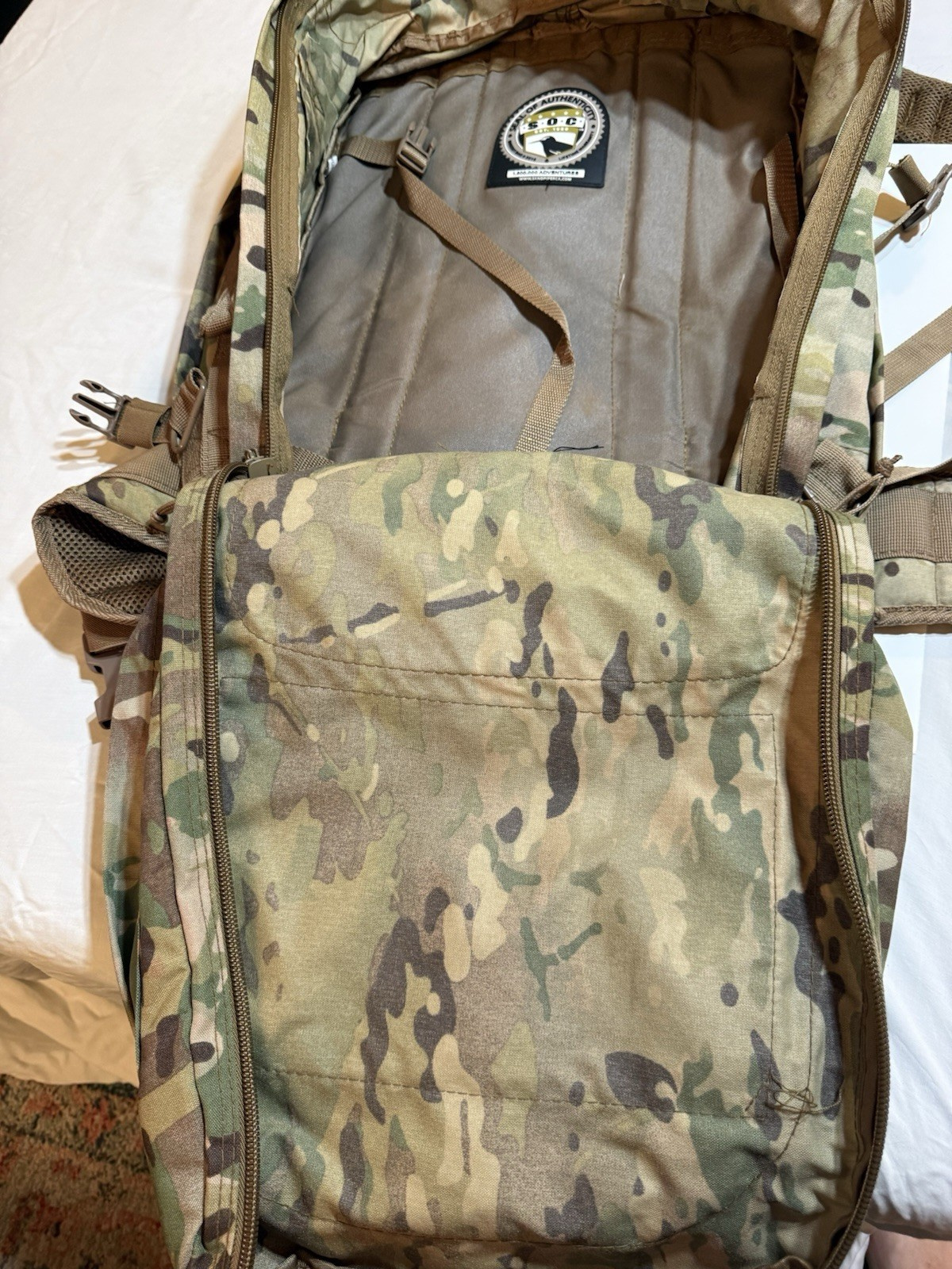 Sandpiper Bugout Bag 5016 Pack Desert Camo Backpack Military SOC Multicam — actual PRF item photo 3 of 4