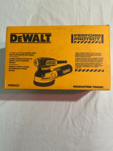 DEWALT DWE6423 5 in Variable Speed Random Orbit Sander 3A New Unopened — actual PRF item photo 1 of 2