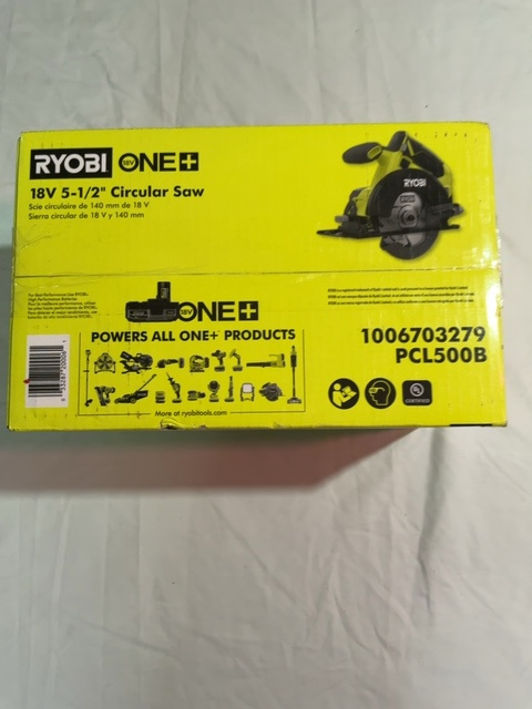 RYOBI ONE+ PCL500B 18V 5-1/2 in Circular Saw Tool Only New Unopened — actual PRF item photo 2 of 2