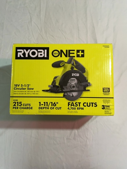 RYOBI ONE+ PCL500B 18V 5-1/2 in Circular Saw Tool Only New Unopened — actual PRF item photo 1 of 2