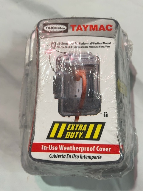 Hubbell TayMac MM420C Extra Duty 1-Gang In-Use Weatherproof Cover Clear — actual PRF item photo 2 of 4
