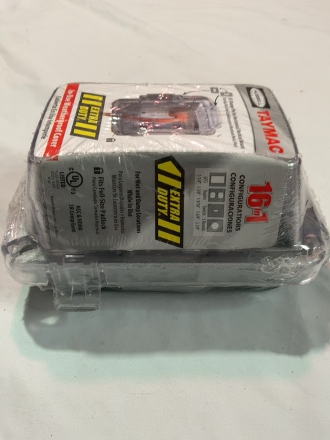 Hubbell TayMac MM420C Extra Duty 1-Gang In-Use Weatherproof Cover Clear — actual PRF item photo 3 of 4