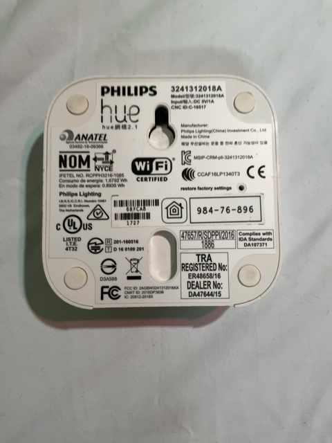 Philips Hue Bridge 2.1 Smart Lighting Hub — actual PRF item photo 1 of 1