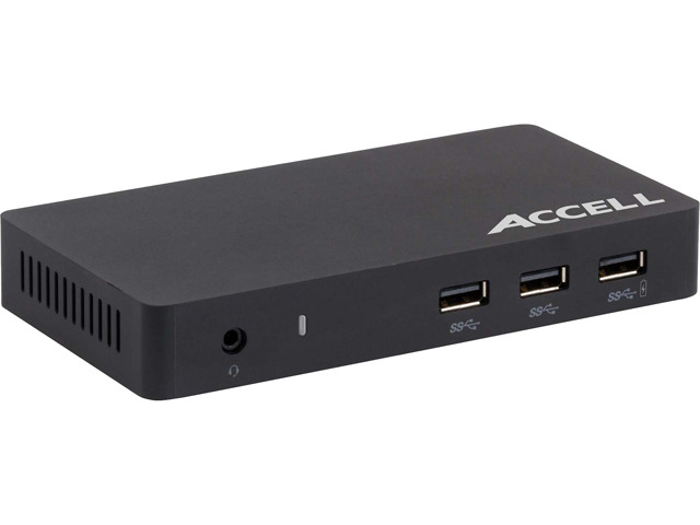 Accell USB 3.0 Universal Docking Station DisplayLink 4K HDMI Ethernet K172B-002B — promotional product image